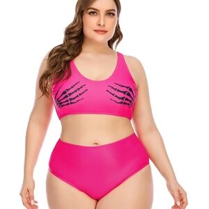 New Womens 2pc plus swimsuit sz 5x